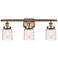 Ballston Urban Bell 3 Light 26" LED Bath Light - Copper - Deco Swirl S
