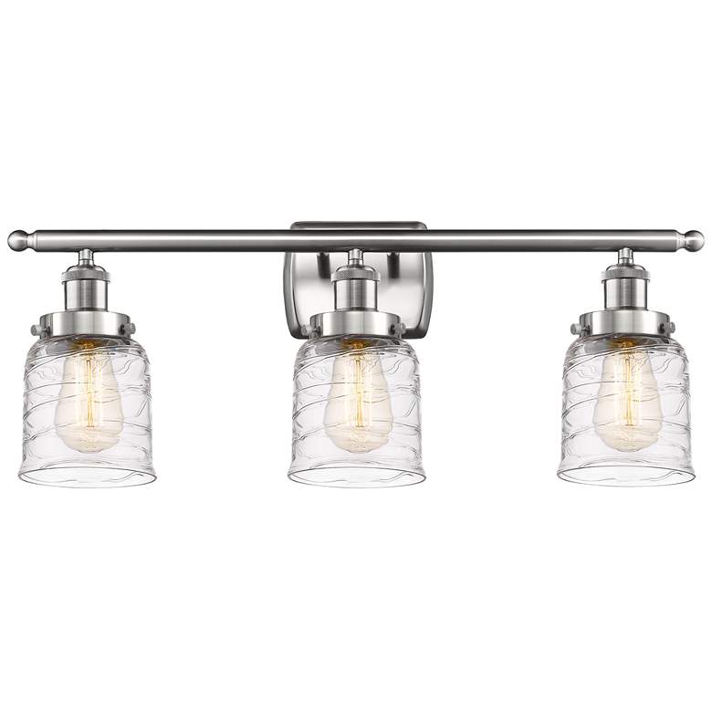 Image 1 Ballston Urban Bell 3 Light 26" LED Bath Light - Satin Nickel - Deco S