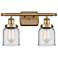 Ballston Urban Bell 5" 2 Light 16" Bath Light - Brushed Brass - C