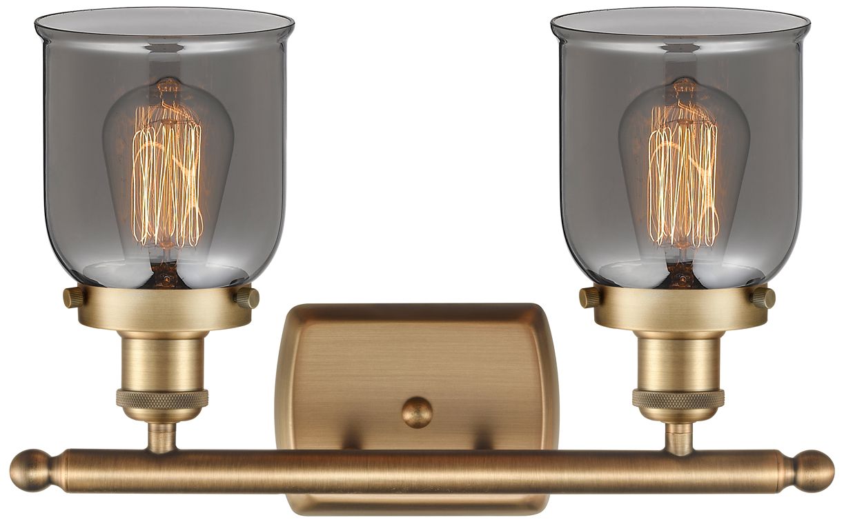 Image 2 Ballston Urban Bell 5" 2 Light 16" Bath Light - Brushed Brass - S more views