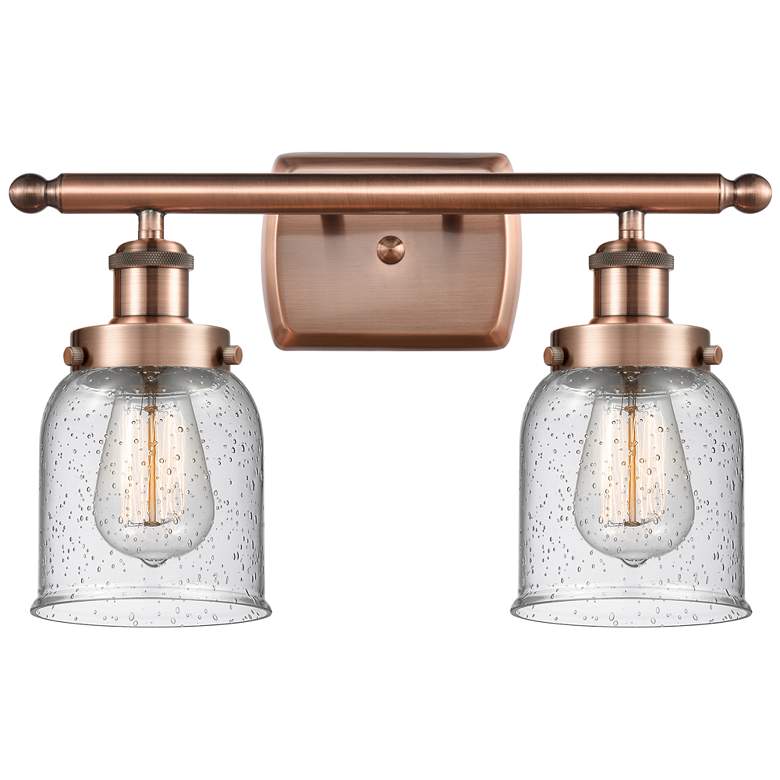Image 1 Ballston Urban Bell 5 inch 2 Light 16 inch Bath Light - Copper - Seedy Sh