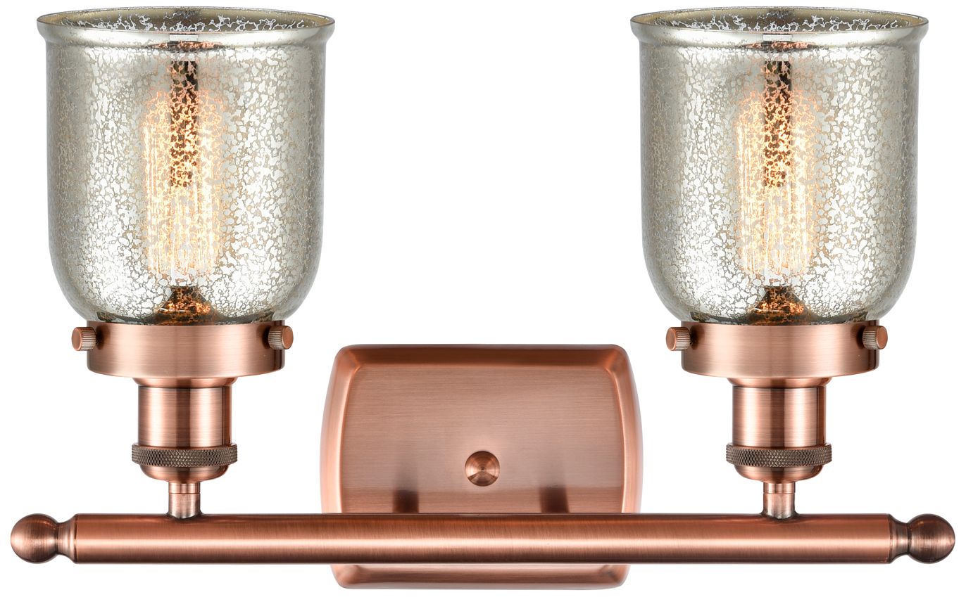 Image 2 Ballston Urban Bell 5" 2 Light 16" Bath Light - Copper - Silver M more views