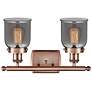 3_Ballston Urban Bell 5" 2 Light 16" Bath Light - Copper - Smoke Sh more views