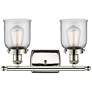 Ballston Urban Bell 5" 2 Light 16" Bath Light - Polished Nickel -