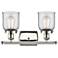 Ballston Urban Bell 5" 2 Light 16" Bath Light - Polished Nickel -