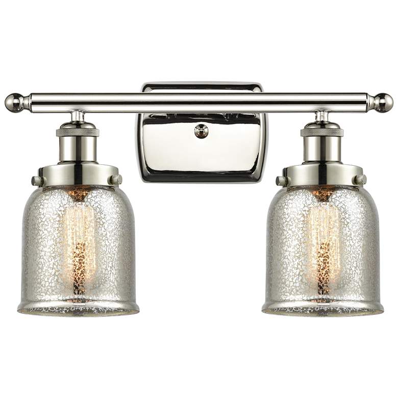 Image 1 Ballston Urban Bell 5" 2 Light 16" Bath Light - Polished Nickel -