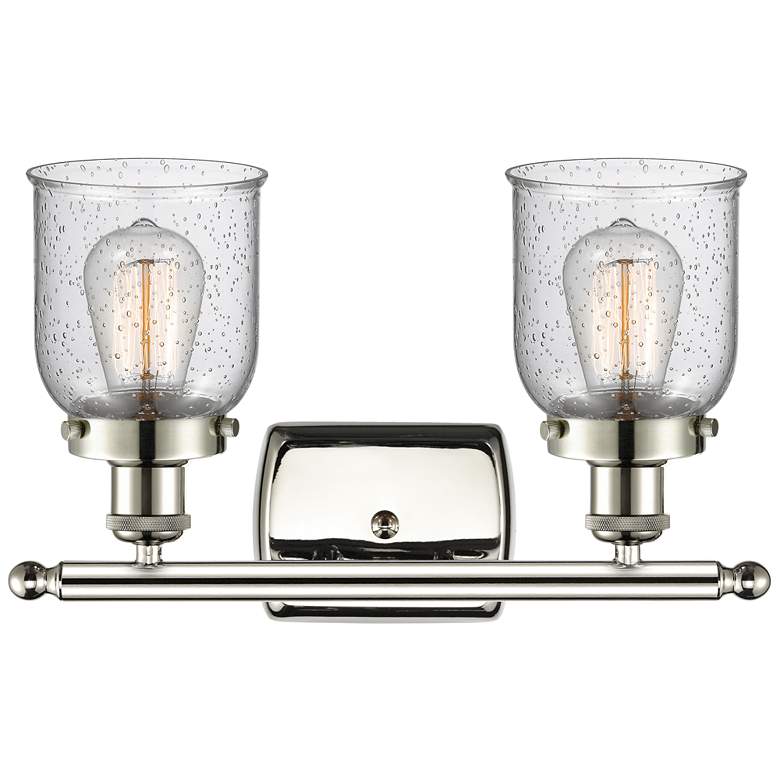 Image 1 Ballston Urban Bell 5" 2 Light 16" Bath Light - Polished Nickel -