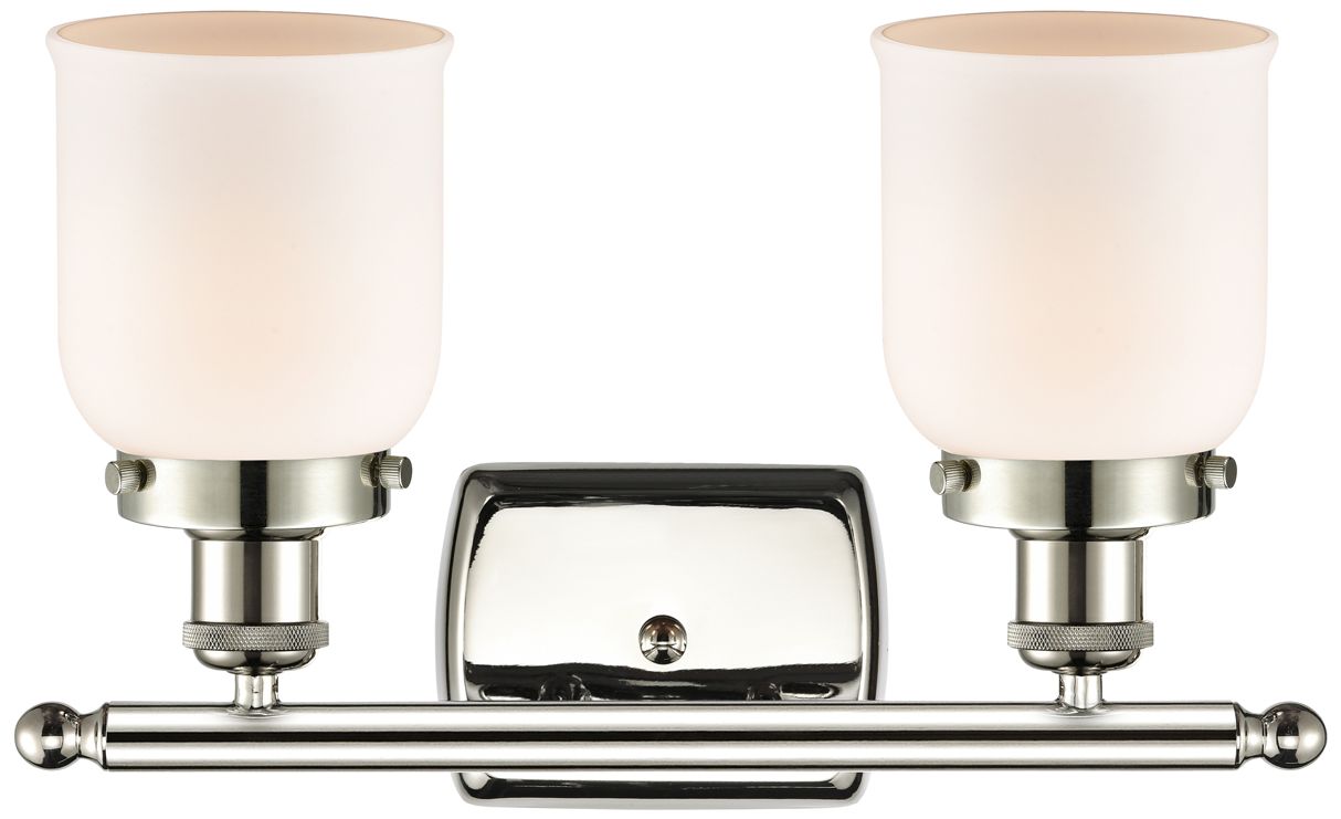 Image 2 Ballston Urban Bell 5" 2 Light 16" Bath Light - Polished Nickel - more views