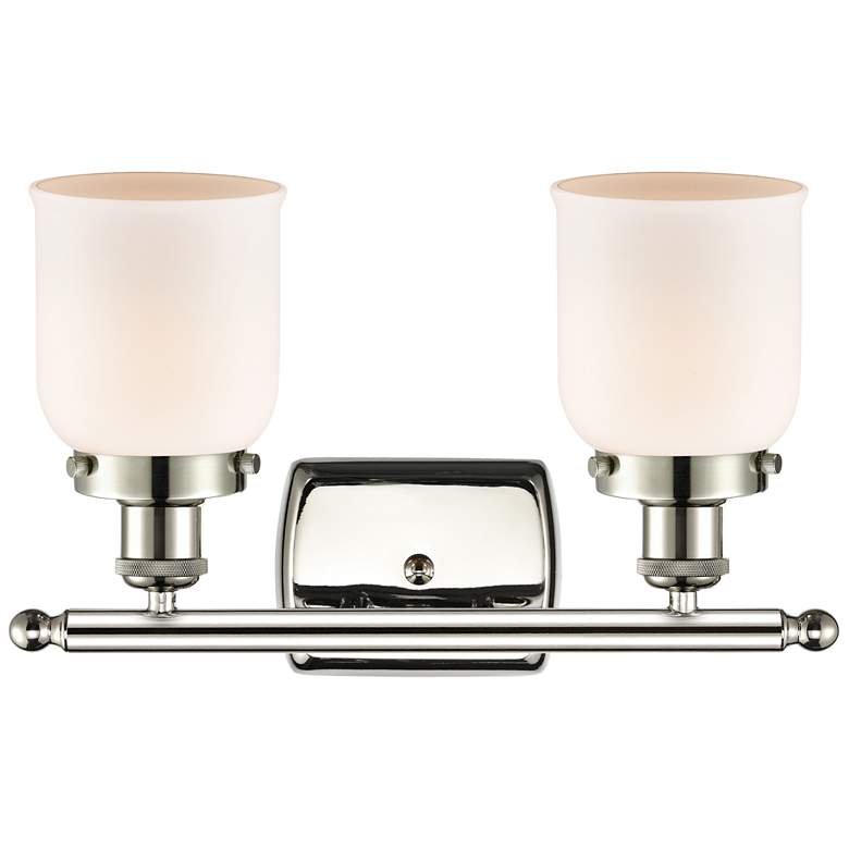 Image 1 Ballston Urban Bell 5" 2 Light 16" LED Bath Light - Polished Nick