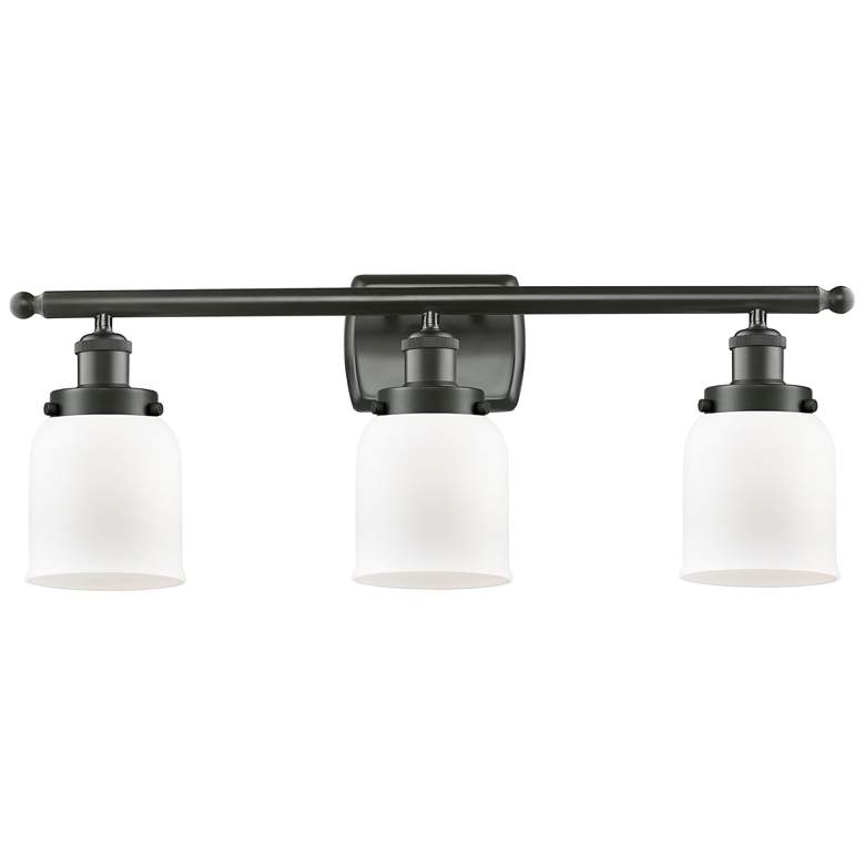 Image 1 Ballston Urban Bell 5" 26"W 3 Light Bronze Bath Vanity Light w/ W