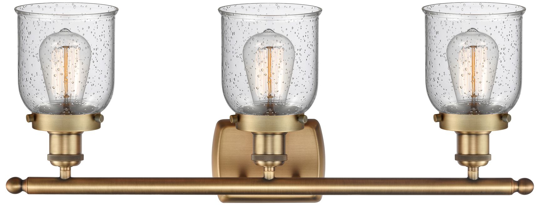 Image 2 Ballston Urban Bell 5" 3 Light 26" Bath Light - Brushed Brass - S more views