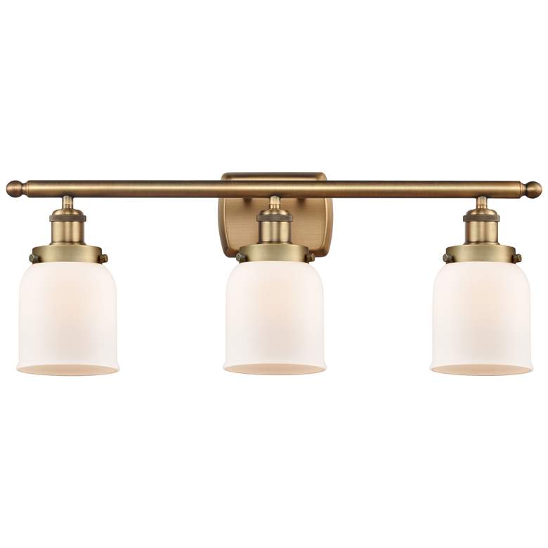 Image 1 Ballston Urban Bell 5" 3 Light 26" Bath Light - Brushed Brass - W