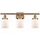 Ballston Urban Bell 5" 3 Light 26" Bath Light - Brushed Brass - W