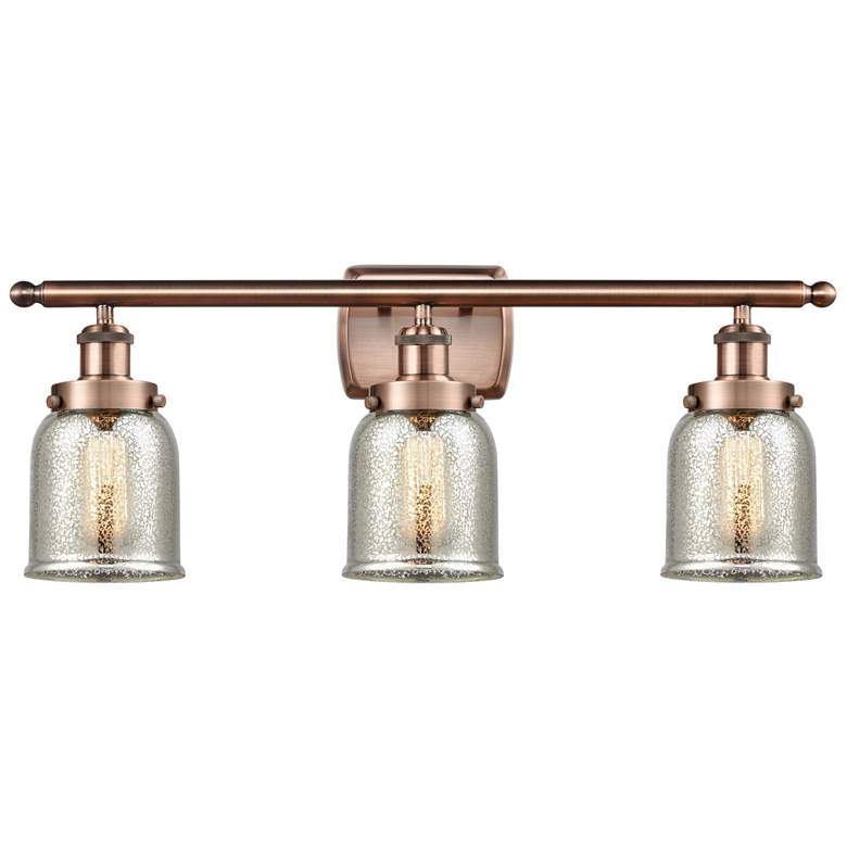 Image 1 Ballston Urban Bell 5" 3 Light 26" Bath Light - Copper - Silver M