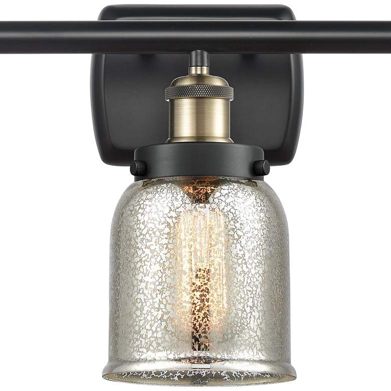 Image 2 Ballston Urban Bell 5 inch 3 Light 26 inch LED Bath Light - Black Brass - more views
