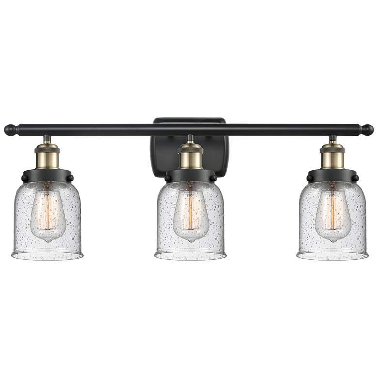 Image 1 Ballston Urban Bell 5" 3 Light 26" LED Bath Light - Black Brass -