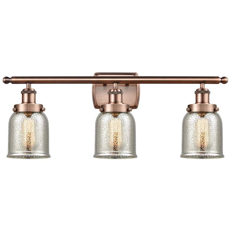 Image 1 Ballston Urban Bell 5" 3 Light 26" LED Bath Light - Copper - Silv