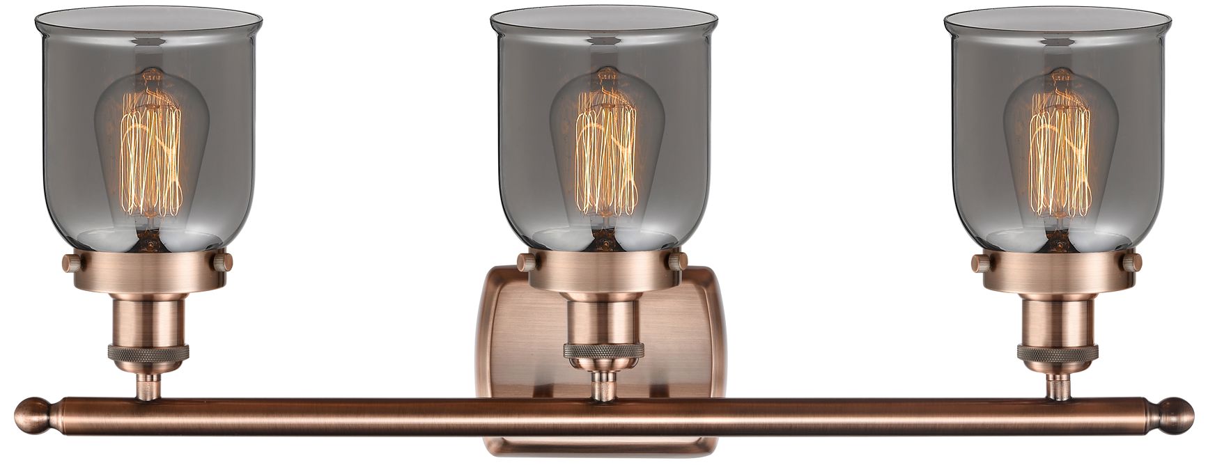 Image 2 Ballston Urban Bell 5" 3 Light 26" LED Bath Light - Copper - Smok more views