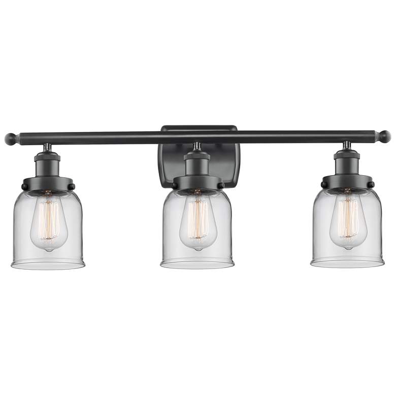 Image 1 Ballston Urban Bell 5" 3 Light 26" LED Bath Light - Matte Black -