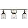 Ballston Urban Bell 5" 3 Light 26" LED Bath Light - Polished Nick
