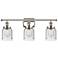 Ballston Urban Bell 5" 3 Light 26" LED Bath Light - Polished Nick