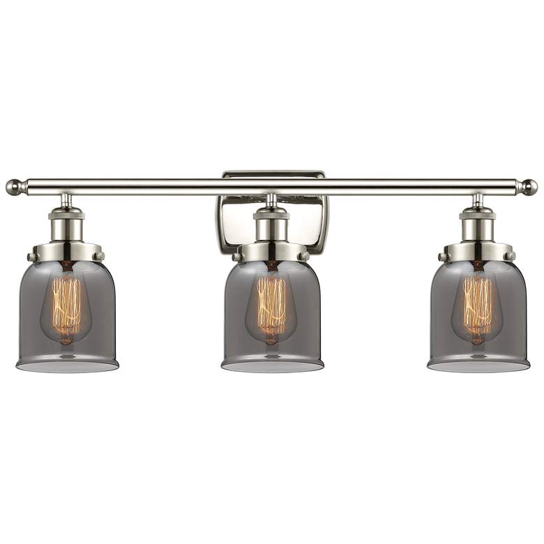 Image 1 Ballston Urban Bell 5" 3 Light 26" LED Bath Light - Polished Nick