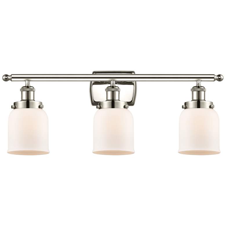 Image 1 Ballston Urban Bell 5" 3 Light 26" LED Bath Light - Polished Nick