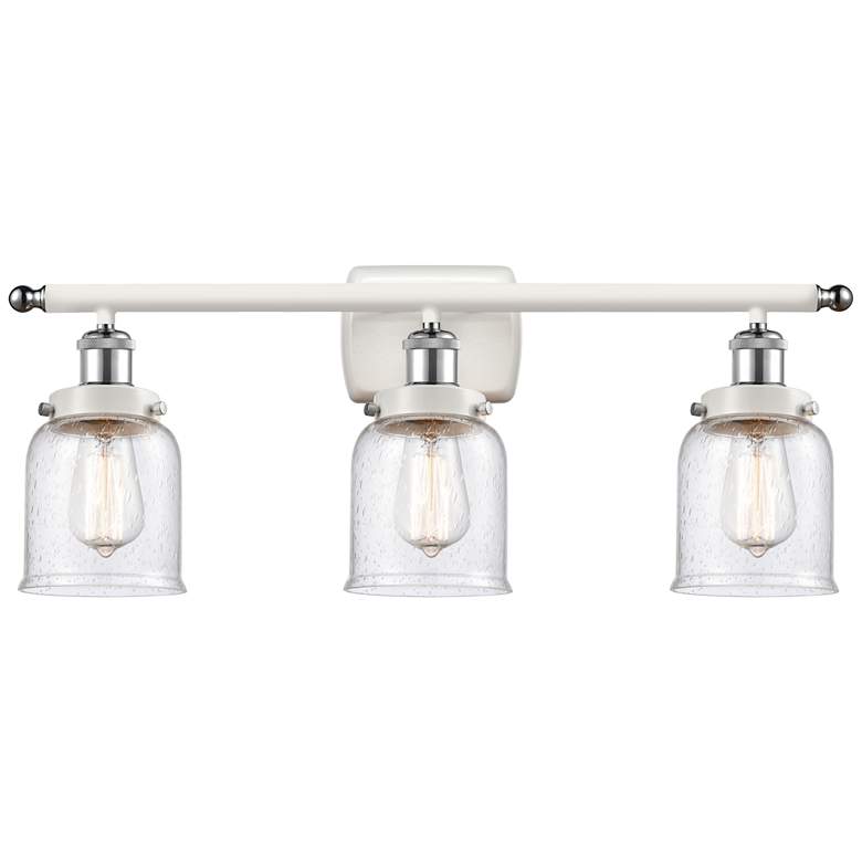 Image 1 Ballston Urban Bell 5 inch 3 Light 26 inch LED Bath Light - White &#38; C