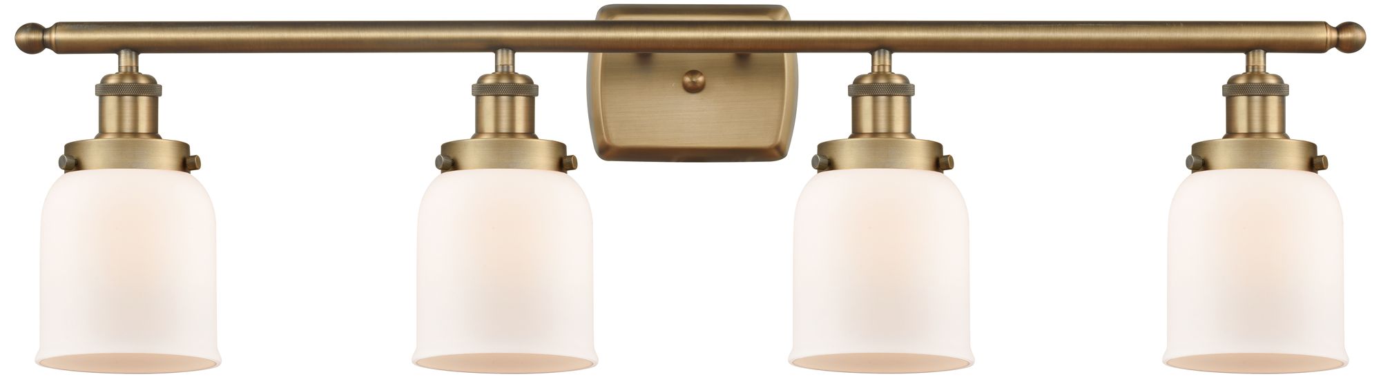Ballston Urban Bell 5" 4 Light 36" Bath Light - Brushed Brass - W