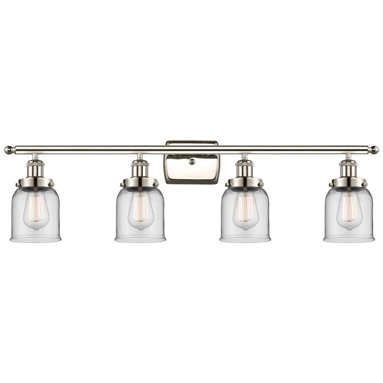 Image 1 Ballston Urban Bell 5" 4 Light 36" Bath Light - Polished Nickel -