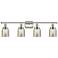 Ballston Urban Bell 5" 4 Light 36" Bath Light - Polished Nickel -