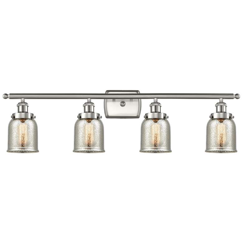 Image 1 Ballston Urban Bell 5" 4 Light 36" Bath Light - Satin Nickel - Me