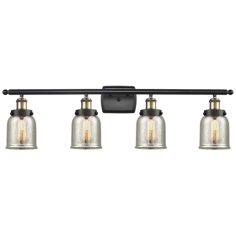 Image 1 Ballston Urban Bell 5" 4 Light 36" LED Bath Light - Black Brass -