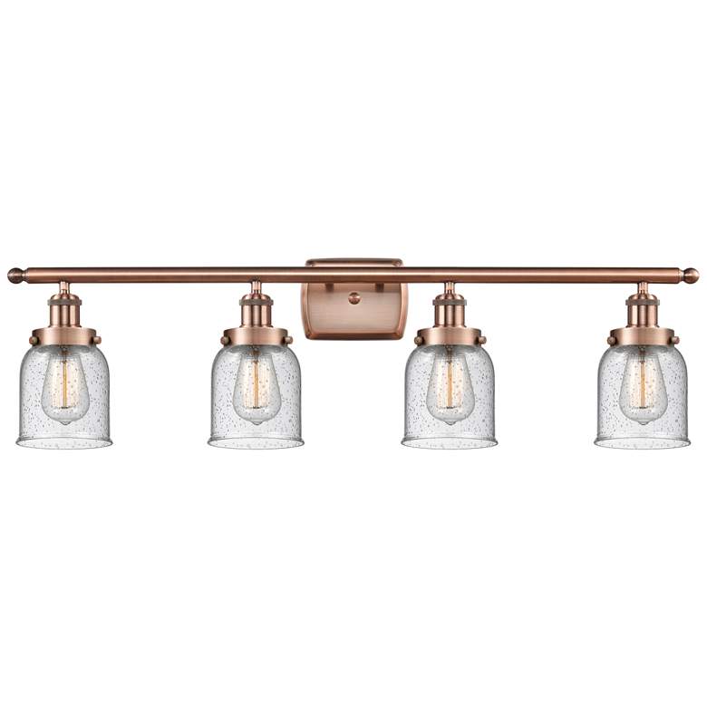Image 1 Ballston Urban Bell 5" 4 Light 36" LED Bath Light - Copper - Seed
