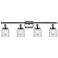 Ballston Urban Bell 5" 4 Light 36" LED Bath Light - Polished Chro