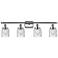 Ballston Urban Bell 5" 4 Light 36" LED Bath Light - Polished Chro