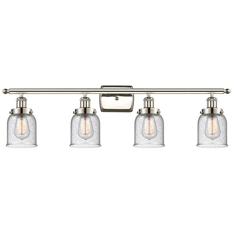 Image 1 Ballston Urban Bell 5" 4 Light 36" LED Bath Light - Polished Nick