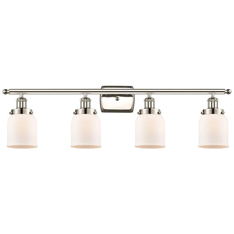 Image 1 Ballston Urban Bell 5" 4 Light 36" LED Bath Light - Polished Nick