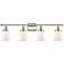 Ballston Urban Bell 5" 4 Light 36" LED Bath Light - Polished Nick