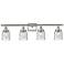 Ballston Urban Bell 5" 4 Light 36" LED Bath Light - Satin Nickel