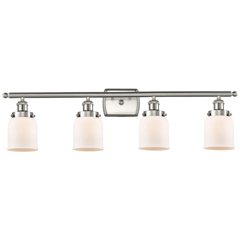 Image 1 Ballston Urban Bell 5" 4 Light 36" LED Bath Light - Satin Nickel