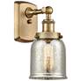 Ballston Urban Bell 5" Incandescent Sconce - Brass - Mercury Shade