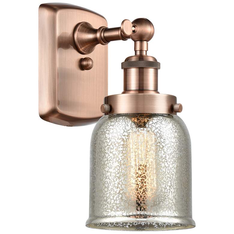 Image 1 Ballston Urban Bell 5" Incandescent Sconce - Copper - Mercury Shade