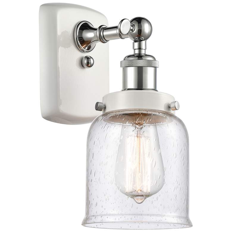 Image 1 Ballston Urban Bell 5 inch Incandescent Sconce - White &#38; Chrome - Seed