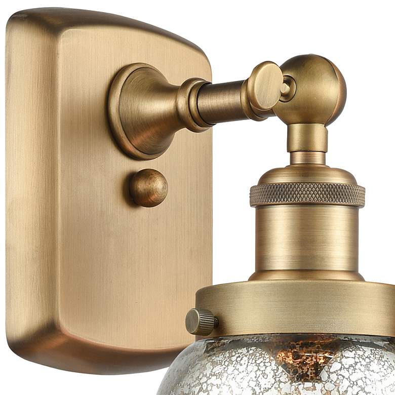 Image 2 Ballston Urban Bell 5" LED Sconce - Brass Finish - Mercury Shade more views