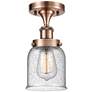 Ballston Urban Bell  5" LED Semi-Flush Mount - Antique Copper - Seedy