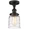 Ballston Urban Bell  5" LED Semi-Flush - Oil Rubbed Bronze - Deco Swir
