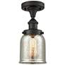 Ballston Urban Bell  5" LED Semi-Flush - Oil Rubbed Bronze - Silver Me