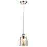 Ballston Urban Bell 5" Polished Nickel Corded Mini Pendant w/ Mercury