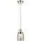 Ballston Urban Bell 5" Polished Nickel Corded Mini Pendant w/ Mercury